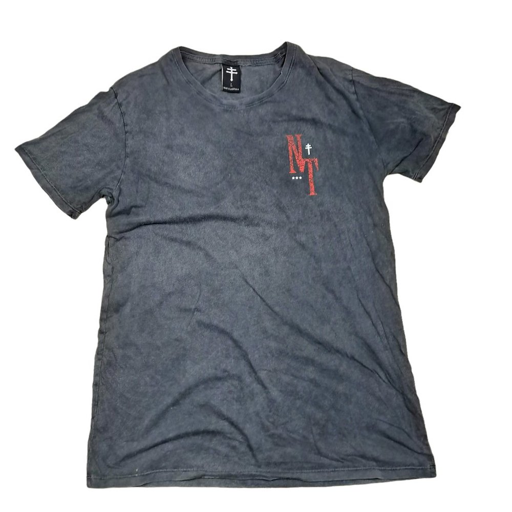No Tomorrow NTMRW Faded Black Casual T Shirt Mens Size L, Made in Australia - Picture 2 of 10